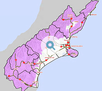 Map of designated site led areas