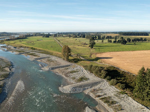 Flood repair works on the Rangitata River completed following damage caused by significant rainfall in December 2019.