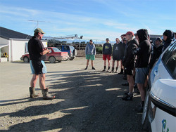 General Manager John Wright outlined his work around nitrate management and showed the students the technology that’s involved in running a modern-day farm