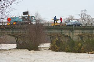 Bridge flood repairs