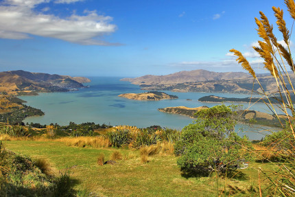 A view over Lyttelton Harbour on the east coast